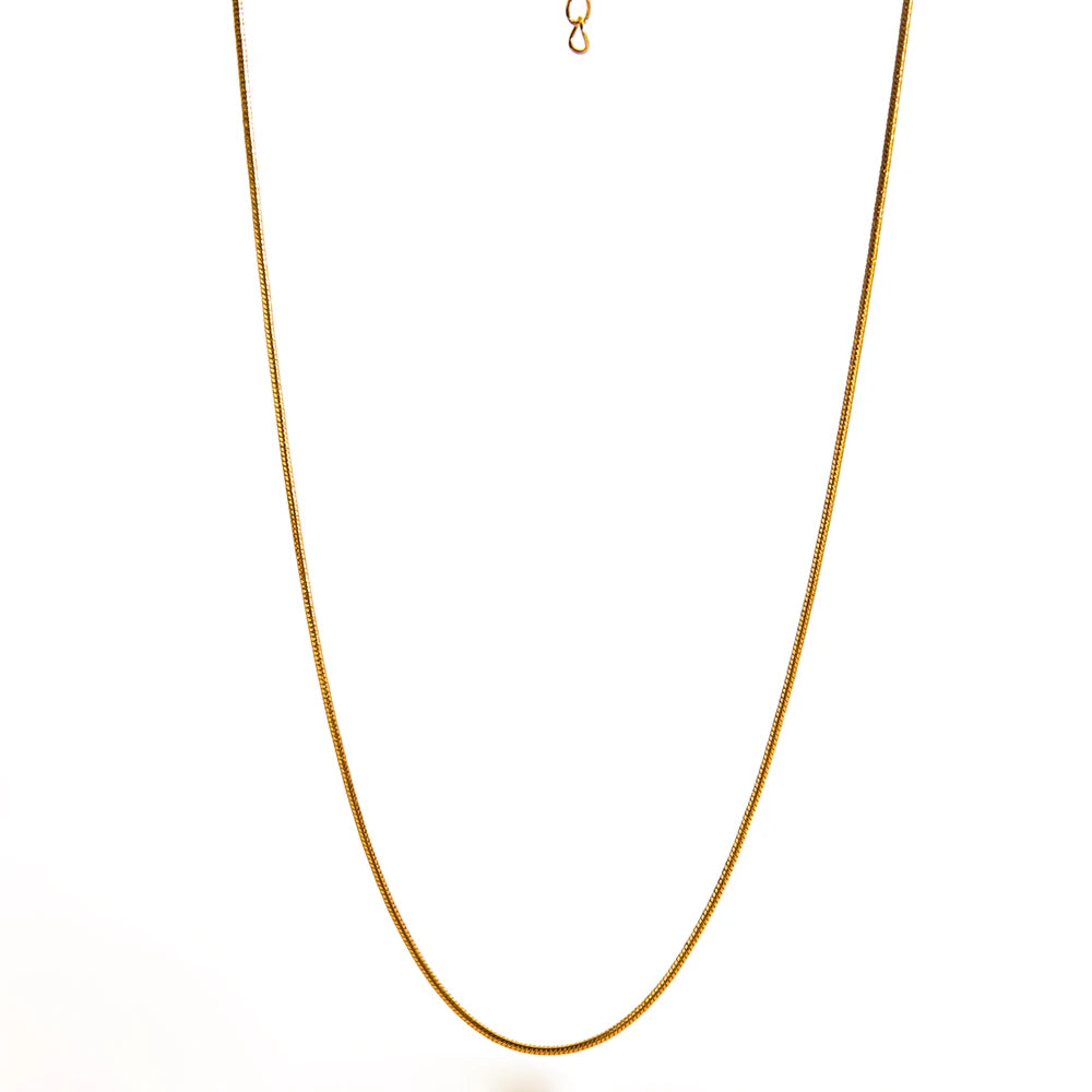 Fashion jewlery18k Gold Plated Stainless Steel Thin Rope Cuban Chain Choker Necklaces for Women