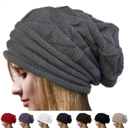 Baggy Beanie Oversized Winter Hat Skullies Beanies Women Men Winter Wool Warm Cap Beanies Unisex