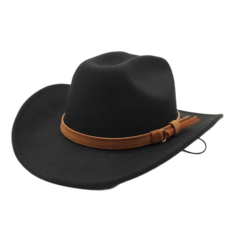 Classic Wool Fedora Hat Collection - Multiple Colors Cowboy Hat