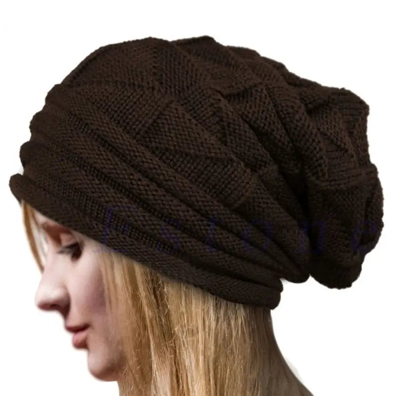 Baggy Beanie Oversized Winter Hat Skullies Beanies Women Men Winter Wool Warm Cap Beanies Unisex