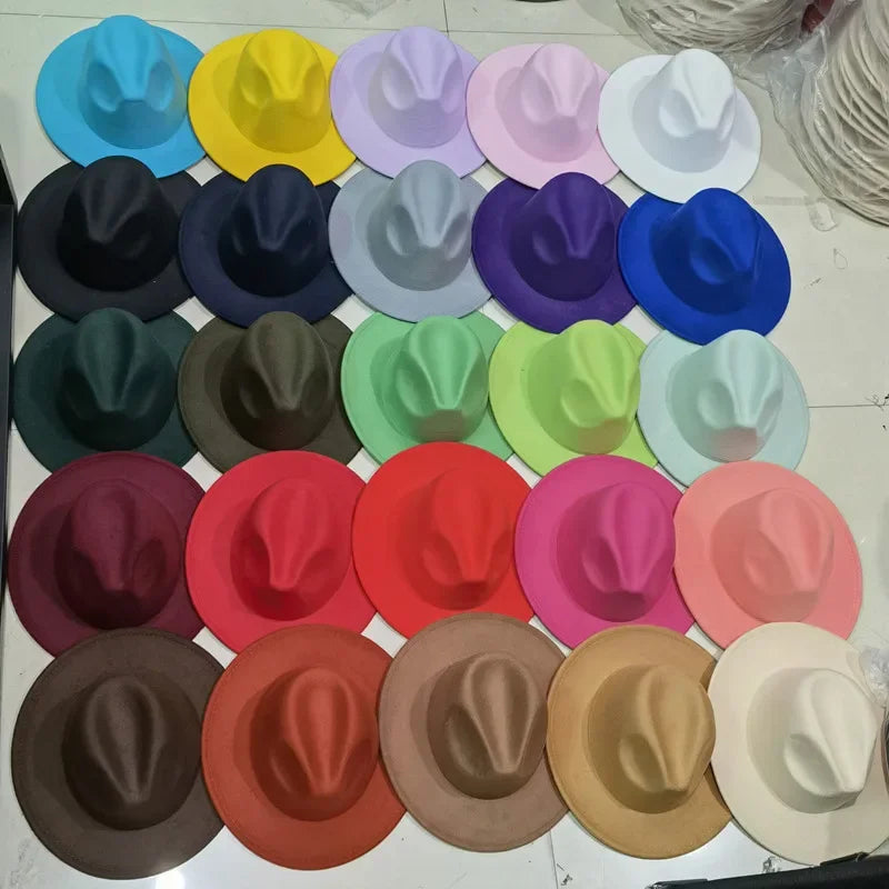 Fedora Hat Women Hat Winter Luxury Man Hats for Women Fashion Formal Wedding decorate