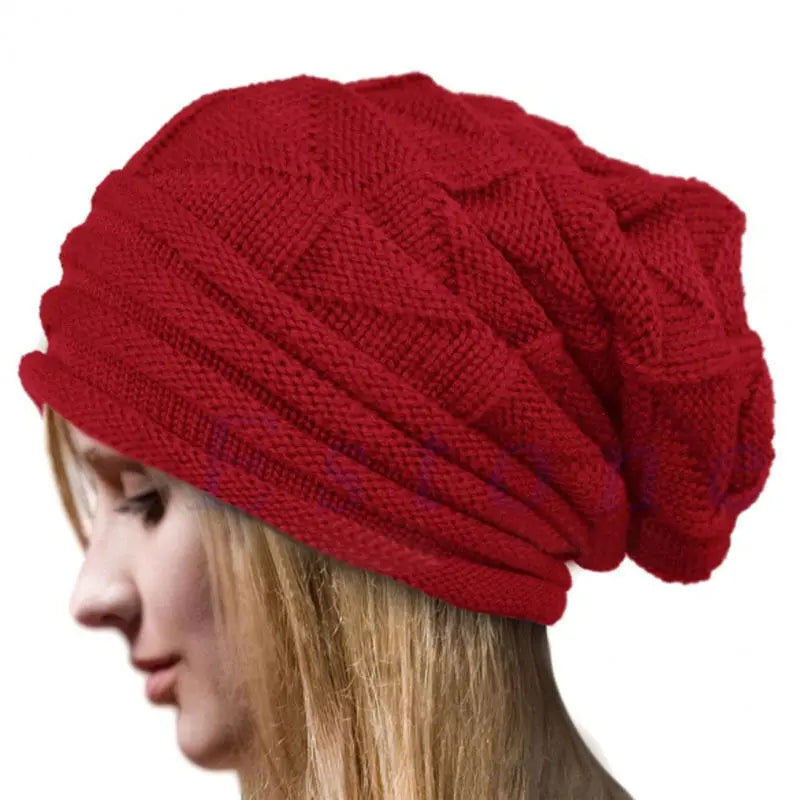 Baggy Beanie Oversized Winter Hat Skullies Beanies Women Men Winter Wool Warm Cap Beanies Unisex