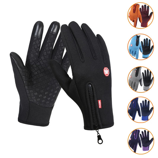 Winter Gloves Men Women Touch Cold Waterproof Outdoor Sports Plus Velvet Warm Running Ski Glove