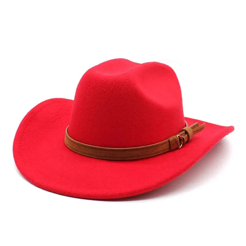 Classic Wool Fedora Hat Collection - Multiple Colors Cowboy Hat