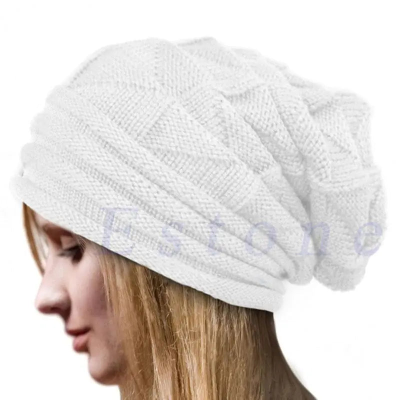 Baggy Beanie Oversized Winter Hat Skullies Beanies Women Men Winter Wool Warm Cap Beanies Unisex