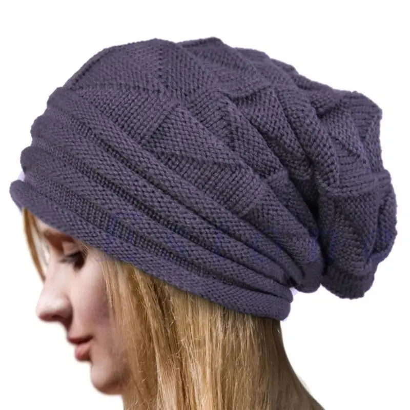 Baggy Beanie Oversized Winter Hat Skullies Beanies Women Men Winter Wool Warm Cap Beanies Unisex